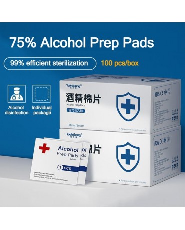75% Alcohol Prep Pad 6x6cm - 100/box