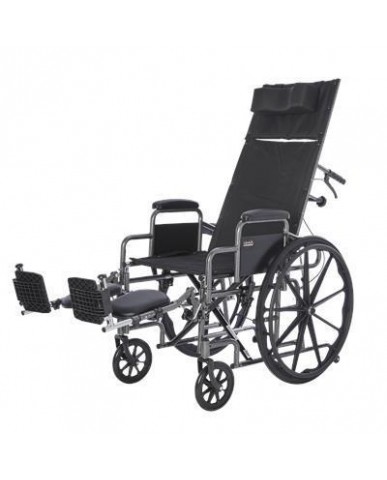 18" Deluxe Reclining Wheelchair with Desk Arms